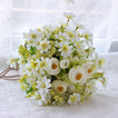 Fiori di tè verde e bianco a mano bouquet spose coreano sposate simulazione