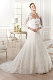 Abito da sposa Maniche a 3/4 Pizzo francese Quanto in pizzo A-Line