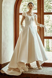Abito da sposa Triangolo Invertito Alto Basso Asimmetrico Asimmetrici