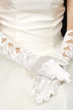 Guanti da sposa Lungo Pieno finger Appropriato Bianco Raso Autunno