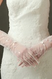 Guanti da sposa Ombra Lungo Caduta Traslucido Sexy paillettes