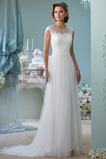 Abito da sposa decorato completo Tulle Lungo A-Line Cappellini