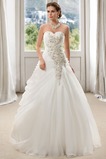 Abito da sposa Organza Cerniera Lungo Primavera Ball Gown Formale