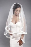 Velo da sposa Pizzo in pizzo eleganza Con il pettine Lungo Caduta