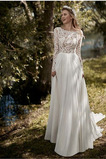 Abito da sposa Collo drappeggiato Non Specificato Quanto Breve treno