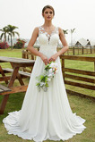 Abito da sposa Eleganti Naturale Autunno A-Line in pizzo T luce