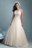 Abito da sposa T luce Pizzo francese Naturale Ball Gown Applique Alta Coperta