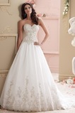 Abito da sposa Primavera Schiena Nuda Perline Lungo collo Sweetheart