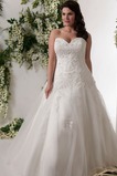 Abito da sposa Cuore Bassa Applique Senza Maniche Pizzo Bendaggio