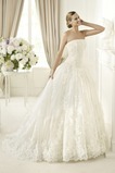 Abito da sposa Senza Maniche Ball Gown Cerniera Basque Vita senza spalline