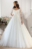 Abito da sposa Quanto Ball Gown Maniche a 3/4 Alta Coperta Bateau