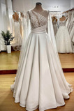 Abito da sposa Eleganti Naturale Caduta Senza Maniche Applique decorato