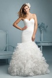 Abito da sposa Organza completo treccia Lungo Cuore Sirena