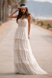 Abito da sposa Super all'aperto Pizzo unbacked Non Specificato Cascata Volant