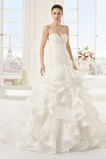 Abito da sposa Primavera Vintage Lungo Schiena Nuda Sirena Organza