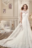 Abito da sposa Lungo Applique Senza Maniche Alta Coperta alta vita/cintola