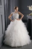 Abito da sposa Primavera Petit Bateau Senza Maniche Seghettato Ball Gown