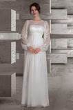 Abito da sposa Premaman Estate Bottone Piccola t Una linea pavimento lunghezza