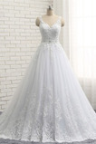 Abito da sposa Non Specificato Naturale Pizzo Overlay Romantici Perline