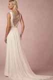 Abito da sposa Chiffon Scollo a v V Gonna lunga Tubino Alta Coperta