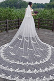 Velo di pizzo tridimensionale velo da sposa da sposa in pizzo bianco