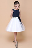 Abito cerimonia bambina Tipo standard Chiffon a linea Caduta Petit Bateau Farfalla Ornamento