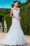 Abito da sposa moda Queen Anne Maniche Corte All Aperto Naturale Gonna lunga