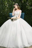 Abito da sposa Senza Maniche Alle Caviglie Applique completo A-Line