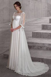 Abito da sposa Premaman Primavera Petit Bateau Treno di spazzata Chiffon