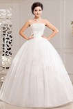 Abito da sposa Primavera Chiesa Basque Vita senza spalline Lungo Ball Gown