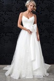 Abito da sposa Eleganti Cerniera Primavera Pizzo A-Line Spaghetti spalline