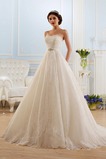 Abito da sposa Naturale Gioielli di cristallo Allacciato All Aperto