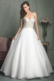 Abito da sposa Organza ambra Chiesa Cuore Ball Gown Lungo Schiena Nuda