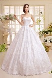 Abito da sposa Pizzo Primavera Allacciato Fusciacche Ball Gown Eleganti