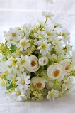 Fiori di tè verde e bianco a mano bouquet spose coreano sposate simulazione