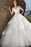 Abito da sposa Alta Coperta Ball Gown Chiesa Collare di spalla Carta