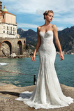 Abito da sposa Spiaggia Primavera moderno in pizzo collo Sweetheart