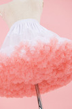 Sottoveste in tulle gonfio con elastico in vita rosa, sottogonna da danza classica principessa Lolita Cosplay, gonna corta tutu arcobaleno nuvola 45 cm