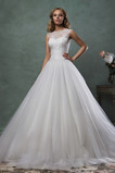 Abito da sposa Tulle Naturale All Aperto Lupetto Ball Gown Lungo