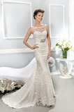 Abito da sposa Lungo Cristino Sirena Bateau Naturale All Aperto