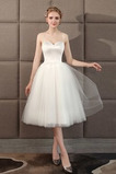 Abito da sposa Spaghetti spalline Bendaggio Naturale Estate Tulle