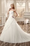 Abito da sposa Cuore Naturale Chiesa Schiena Nuda Applique Ball Gown