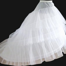 Da sposa sottoveste Abito da sposa Elastico in vita Finali Due cerchi Taffetà di poliestere