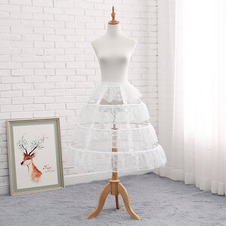 Sottoveste in pizzo bianco, lunghezza regolabile sottogonna, cosplay party dress sottoveste, sottoveste Lolita