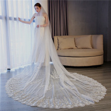 Velo squisito in pizzo velato per accessori da sposa