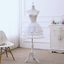 Lolita Fishbone Hollow Bird Cage Gonna, Sottogonna Chiffon, Bouffant Corto, Lolita Hoop, Sottoveste,