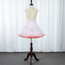 Sottoveste in tulle gonfio con elastico in vita rosa, sottogonna da danza classica principessa Lolita Cosplay, gonna corta tutu arcobaleno nuvola 45 cm