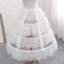 Sottoveste in pizzo bianco, lunghezza regolabile sottogonna, cosplay party dress sottoveste, sottoveste Lolita