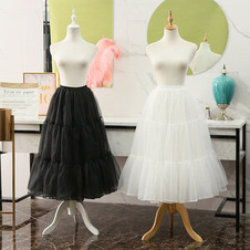 Sottoveste in organza nera,  sottoveste cosplay party dress, sottoveste Lolita, gonna ballet tutu, sottogonna lunga, Lunghezza 80 cm