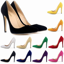 Scarpe da sposa in flanella con tacchi alti da sposa sexy multicolor 11CM